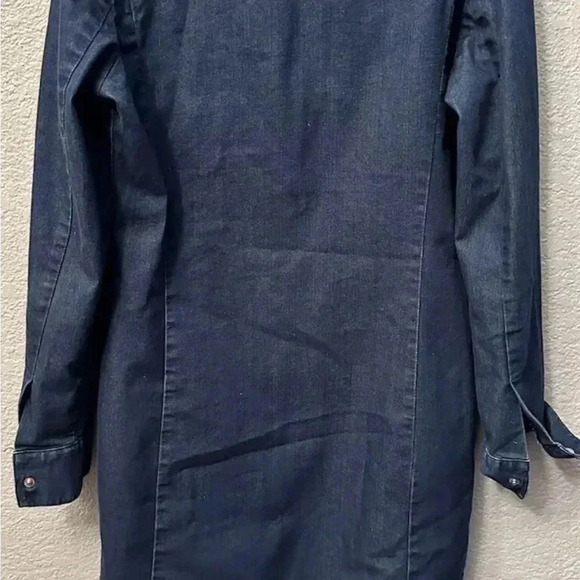 In Wear Jeans Denim Long Sleeve Full Button Up Dress Size 4 - Picture 4 of 8